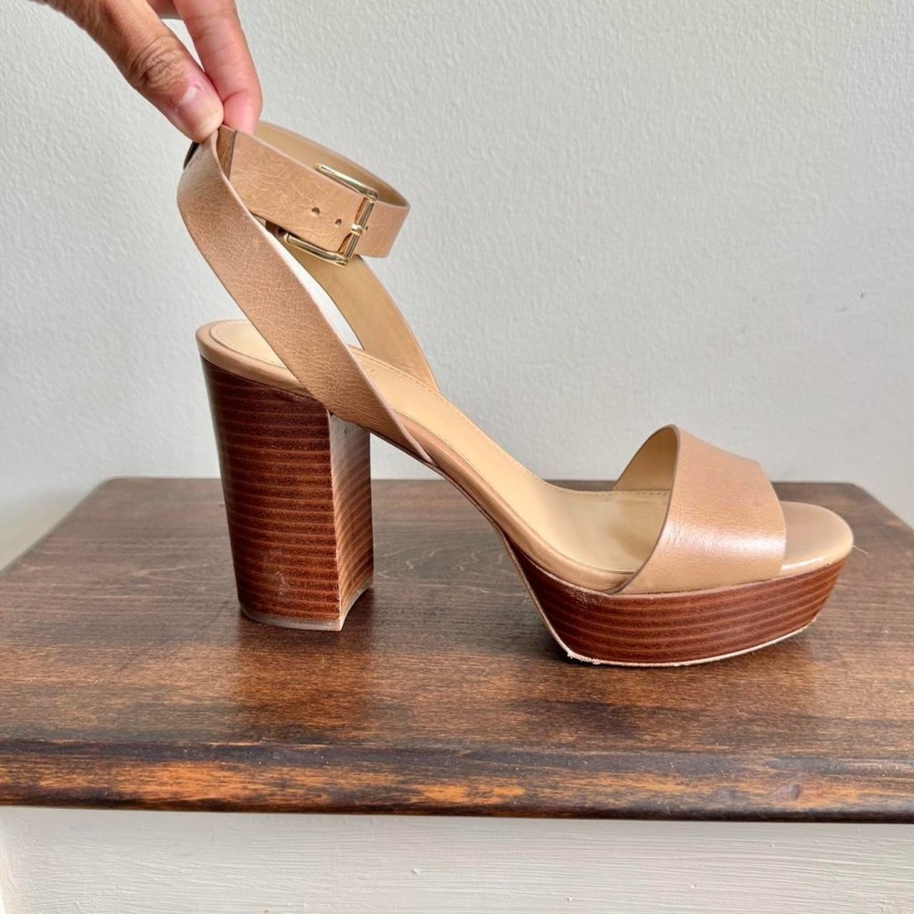 Michael Kors Tan Platform Sandals